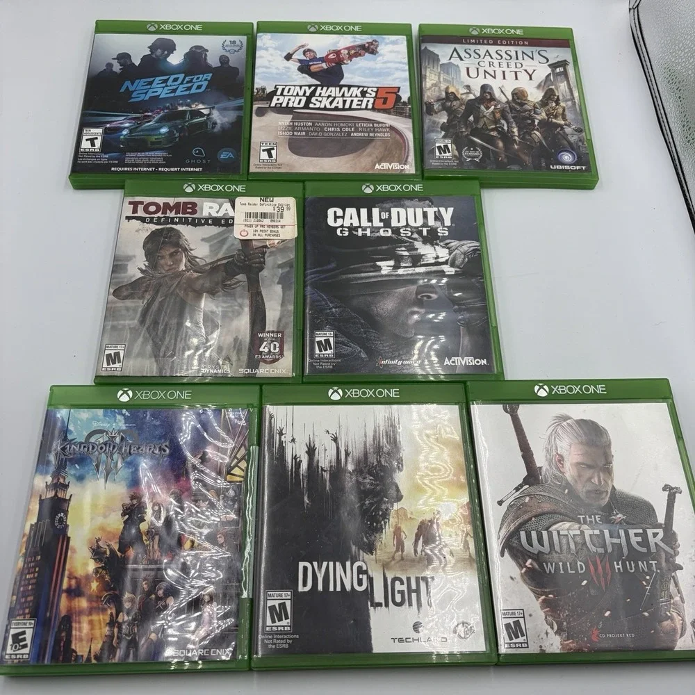 Microsoft Xbox One Video Games Lot of 8 Tested Mature Teen And Everyone Bundle